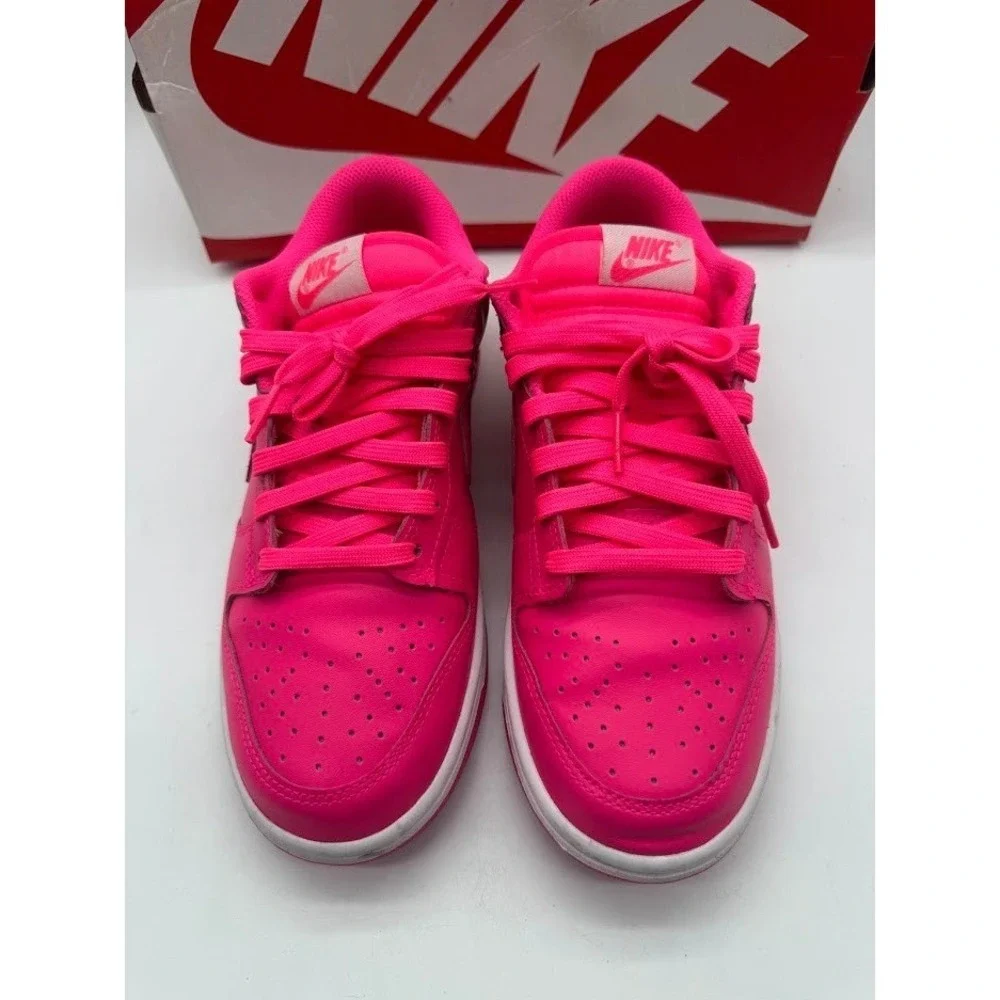 Nike Dunk Low Active Fuchsia Pink White DZ5196-600 Womens 9 Sneakers
